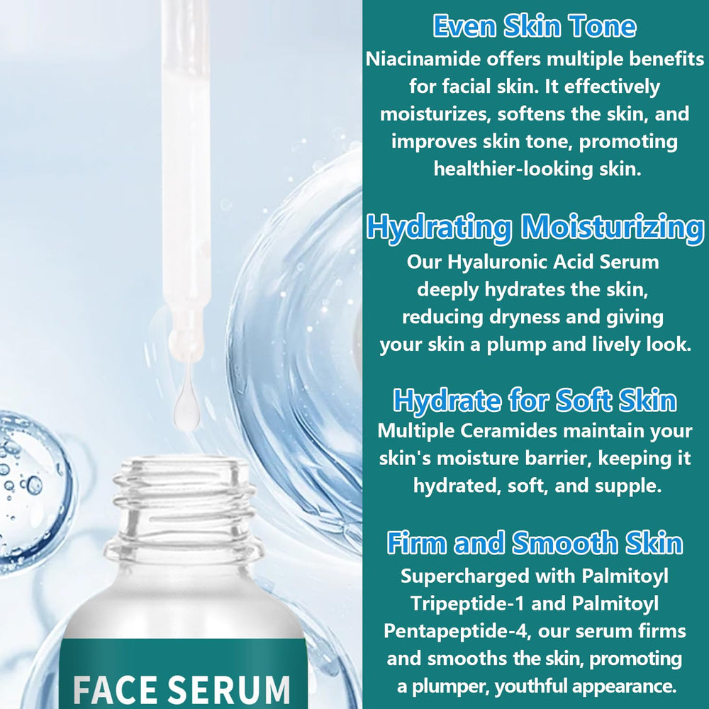 LAKIBOLE Niacinamide Serum texture swirl with hyaluronic acid conveys hydration.