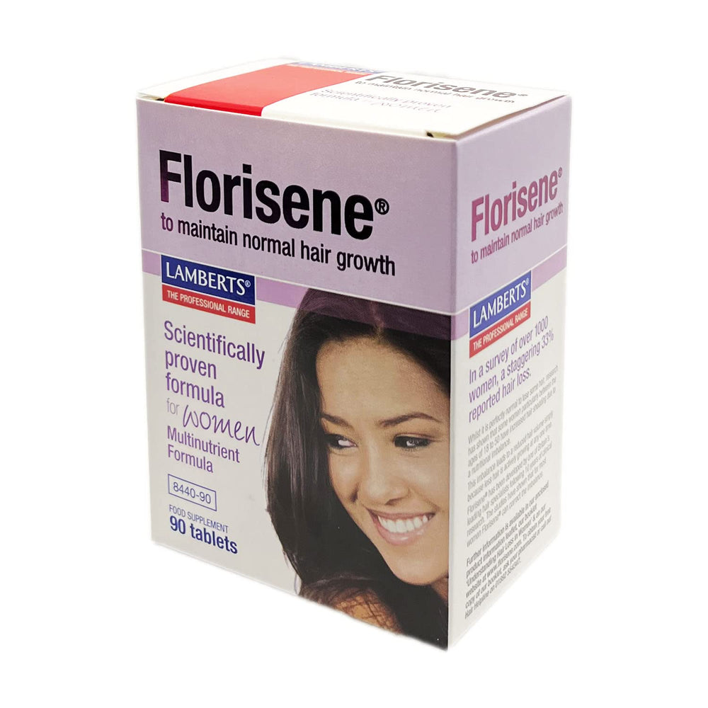 Bottle of Lamberts Florisene for Women 90 tablets front view