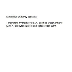 Lamisil 1% spray in action for foot care and relief.