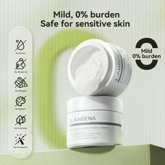 LANBENA after-use skin close-up showing smoother, clearer complexion.