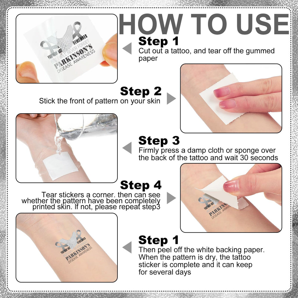 Landhoow awareness glitter tattoos perfect for schools and communities
