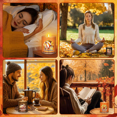 Clove Cinnamon candle from Lanpn Fall Scented Candles Gift Set