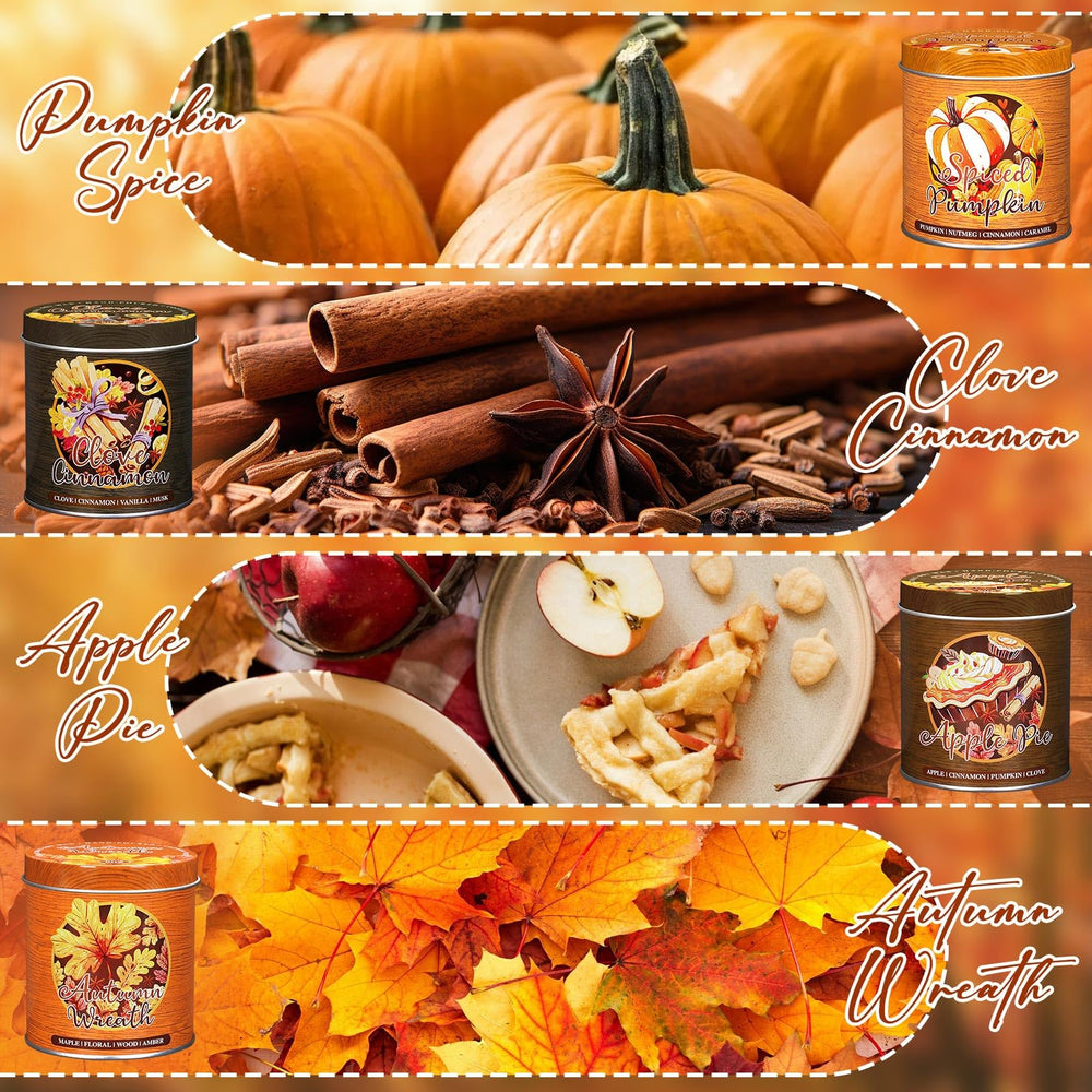 Pumpkin Spice candle from Lanpn Fall Scented Candles Gift Set