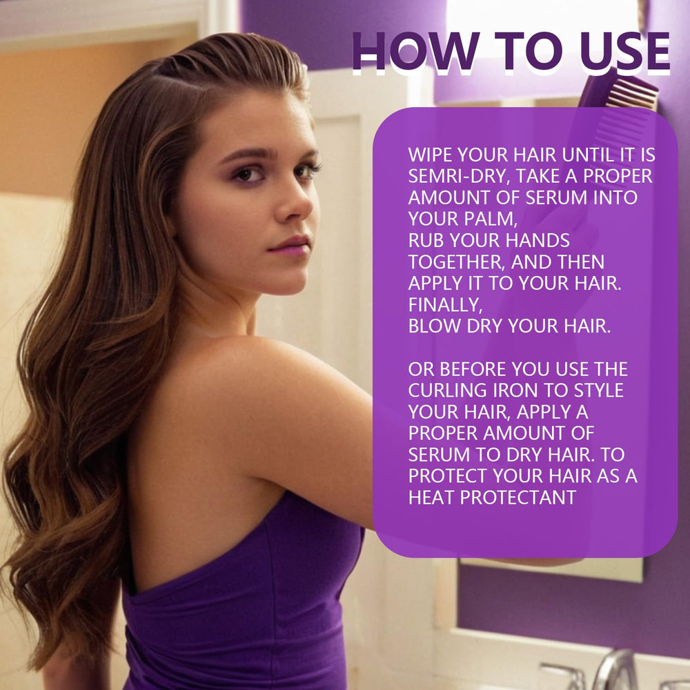 Lanthome frizz-control finish adds shine and smoothness