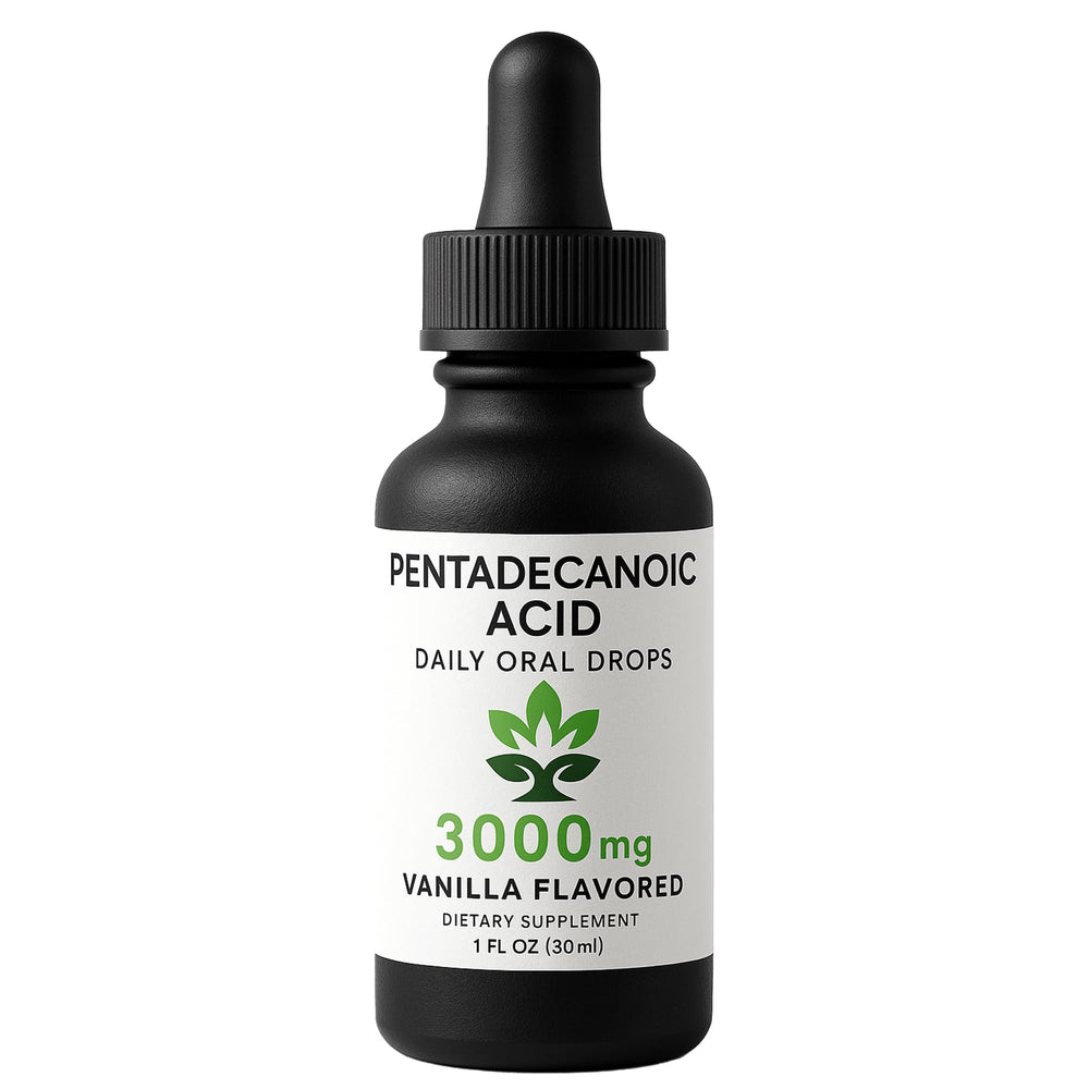 Laré Naturals C15:0 Pentadecanoic Acid Supplement Vanilla Flavored Drops in MCT Oil, 1 fl oz