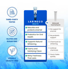 Product packaging box with toothpaste tube and branding