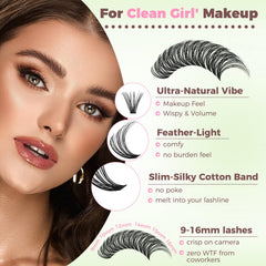 LASHSUN four-style clusters encourage creative eye makeup