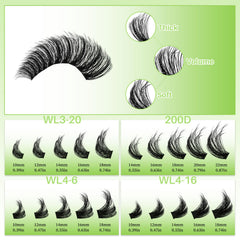 LASHSUN soft PBT cluster bands lightweight comfort.