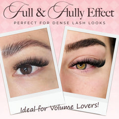 LASHVIEW 8-15mm compatible fans suit varied client lashes for flexible styling