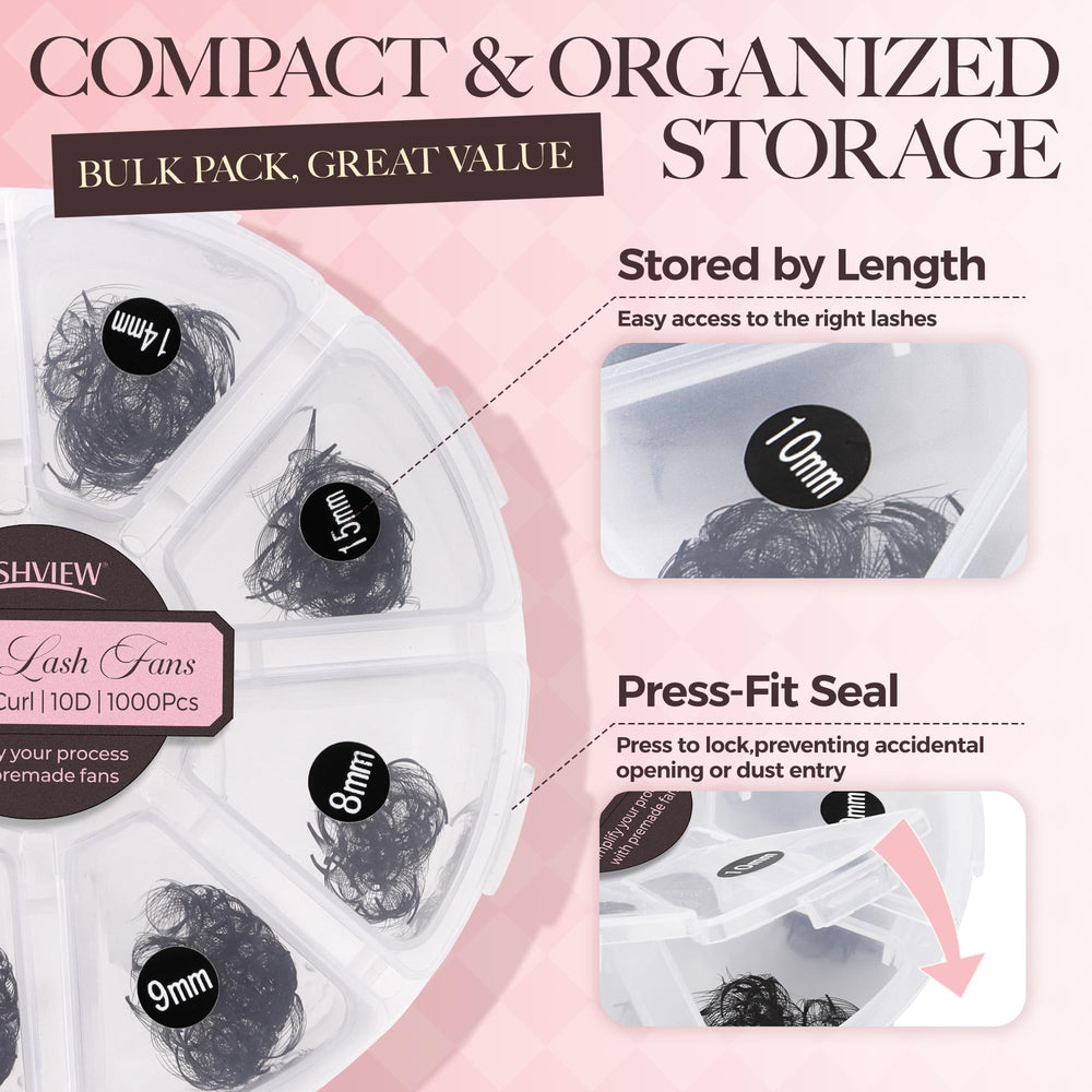 LASHVIEW handmade premium fans deliver reliable, lightweight volume for busy salons
