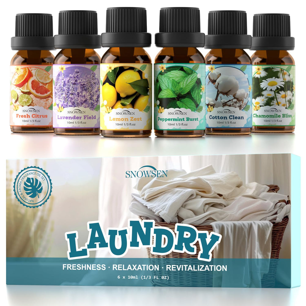 SNOWSEN Laundry Fragrance Oils Set packaging