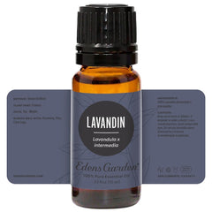 Packaging and labeling of Edens Garden Lavandin essential oil