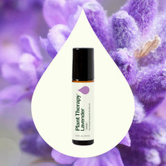 Lavandula angustifolia lavender oil bottle close-up