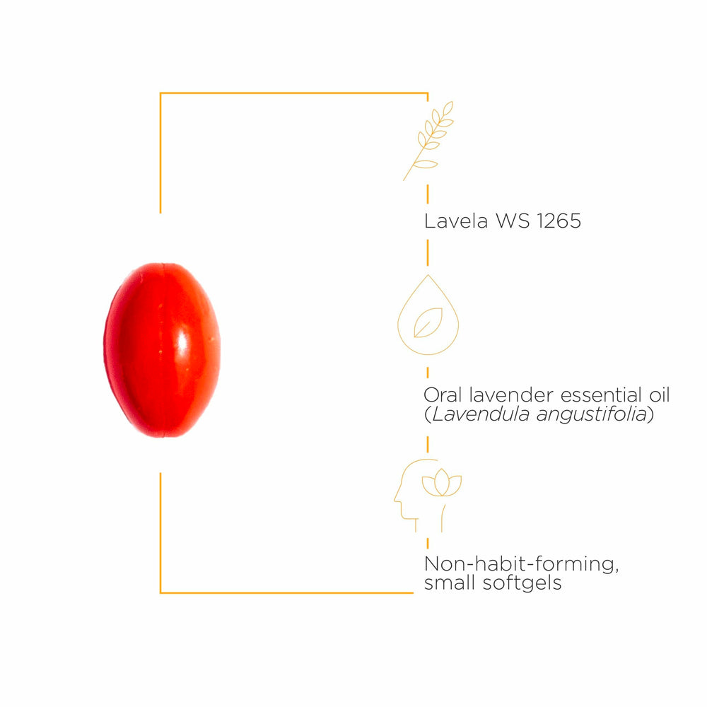 Lavela WS 1265 lavender oil drop suggests calming aroma.