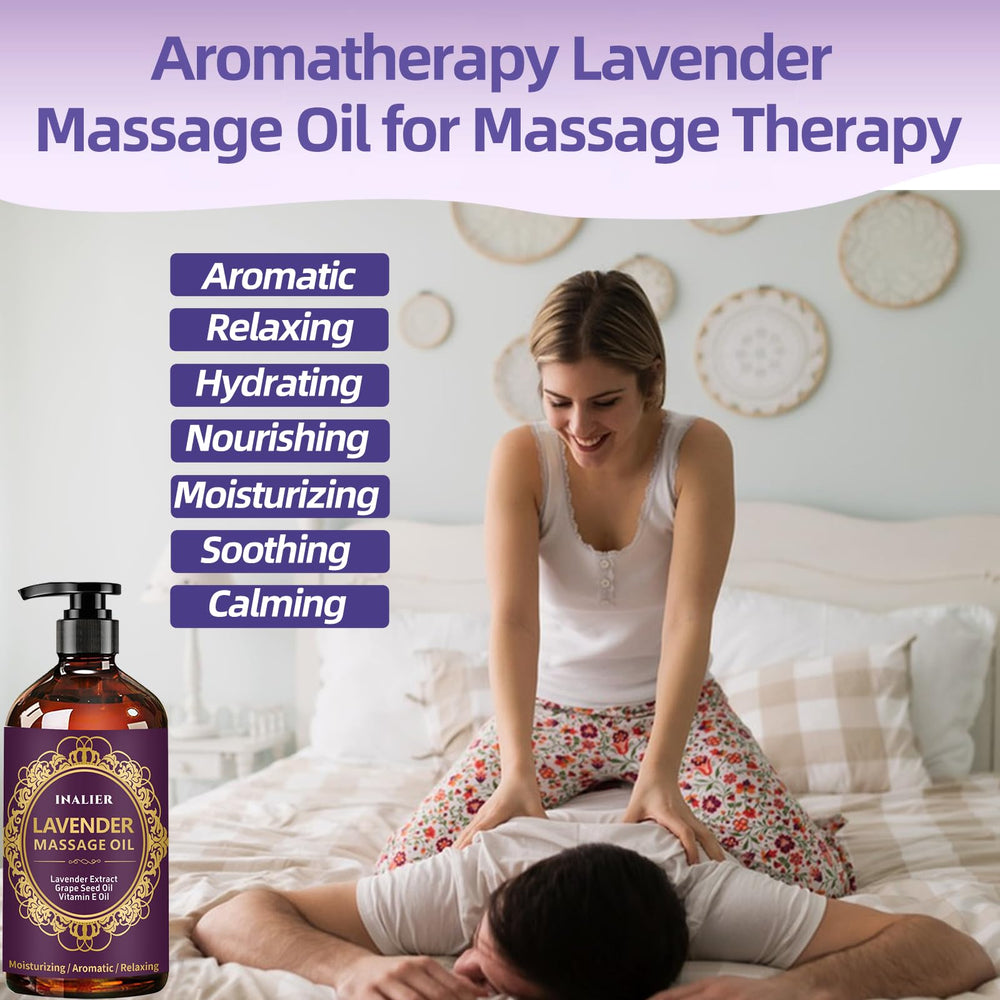 Lavender aromatherapy massage oil suitable for all skin types