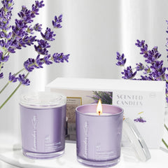 Close-up of lavender fragrance notes and herbal accents
