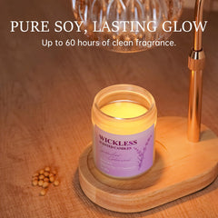 Candle warmer lamp with the Lavender Cedarwood wickless candle