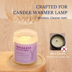 Close-up of Wickless candle melt showing even fragrance release