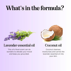 Relaxing lavender essential oil roll-on on a nightstand