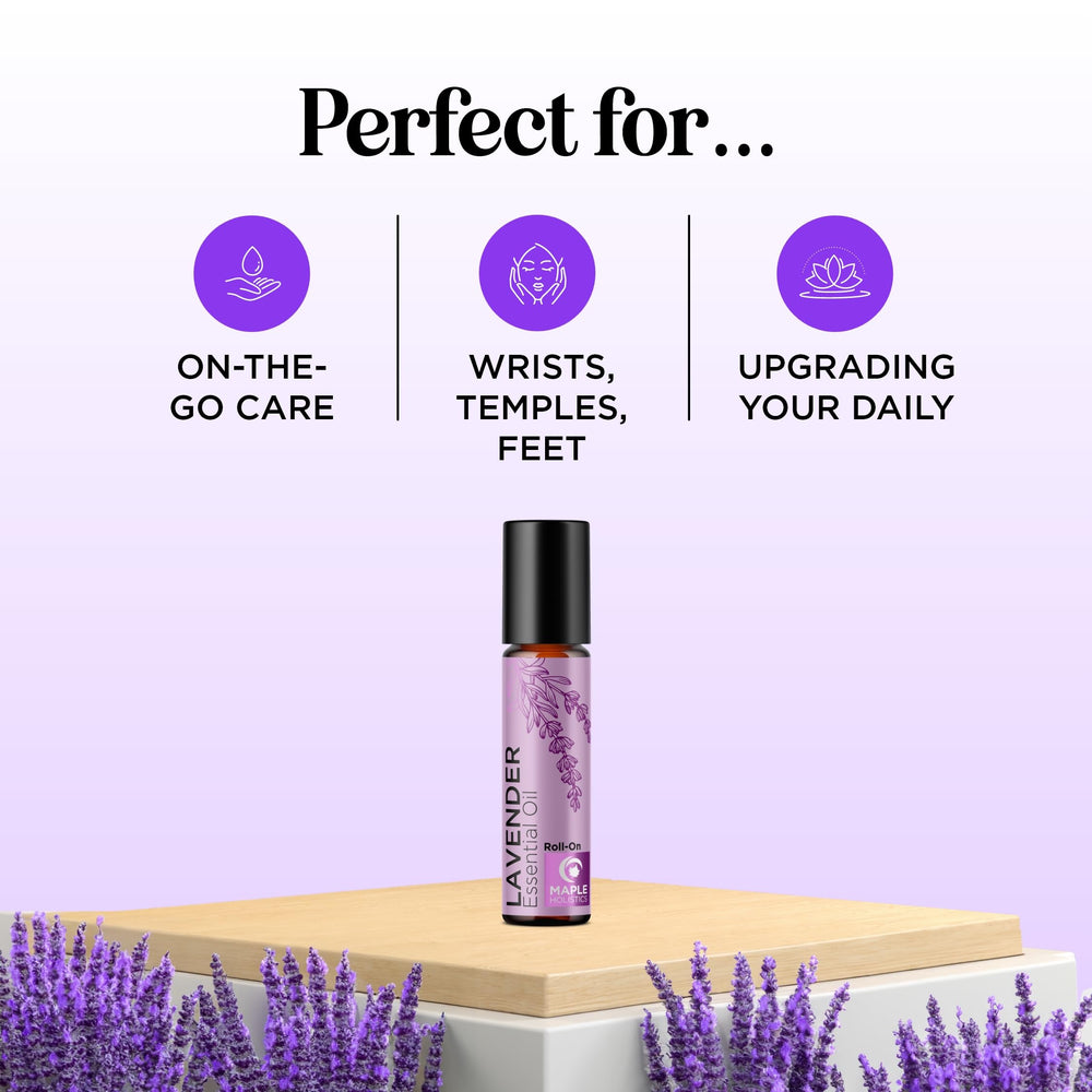 Close-up of Lavender Essential Oil Roll-On
