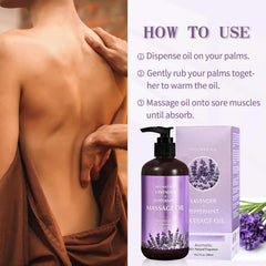 Soft, moisturized skin after using Lavender Massage Oil