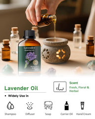 Lavender essential oil for candle and soap making DIY