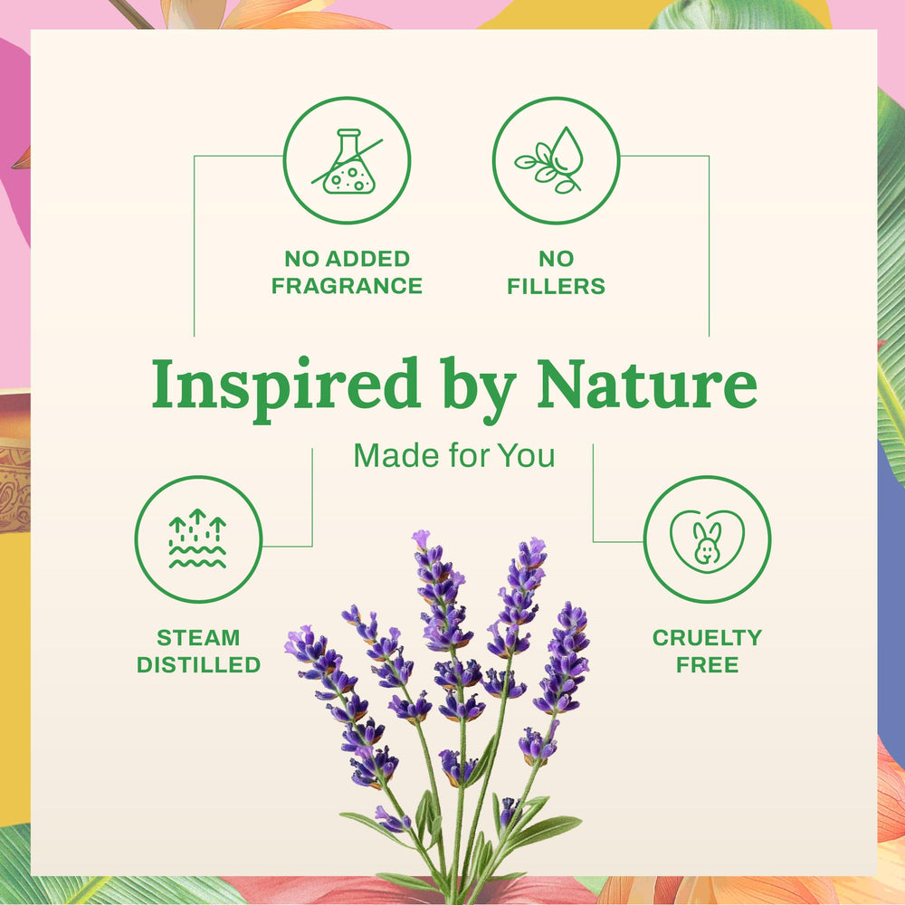 Lavender essential oil being used in a diffuser for aromatherapy