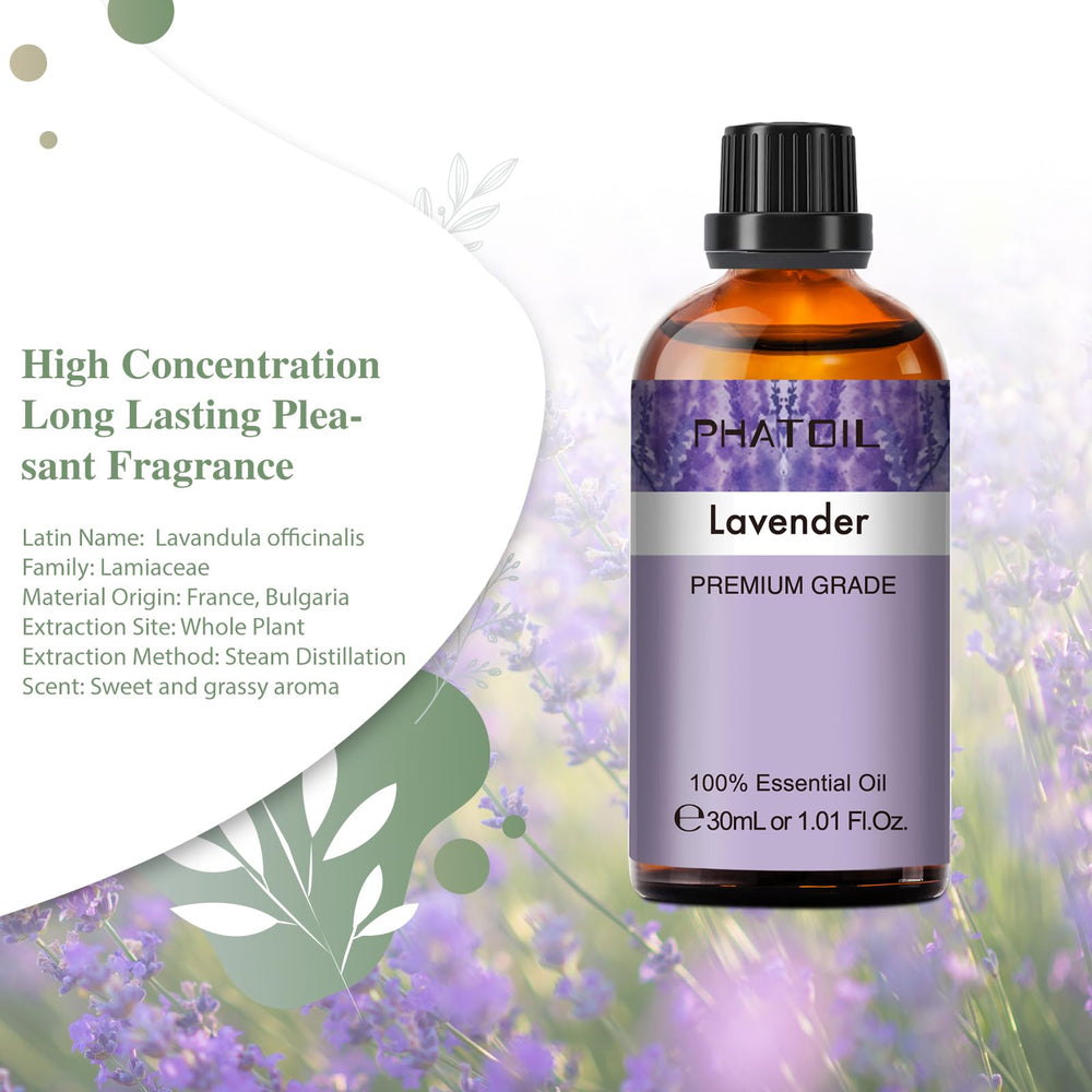 Lavender essential oil diffuser with PHATOIL bottle