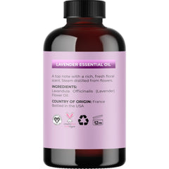 Dropper bottle of lavender essential oil