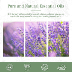 Amber glass bottle packaging for lavender oil