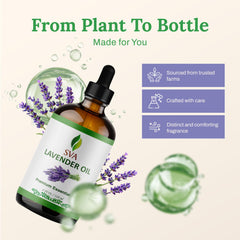 Lavender essential oil added to skincare and hair care routine