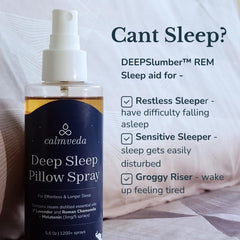 Close-up of label highlighting melatonin 3 mg and lavender