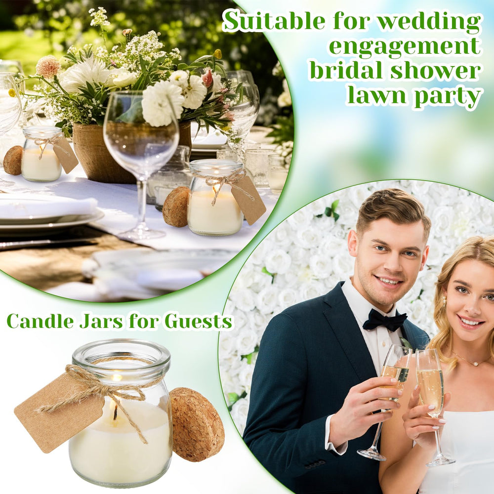 Lavender scented wedding candle