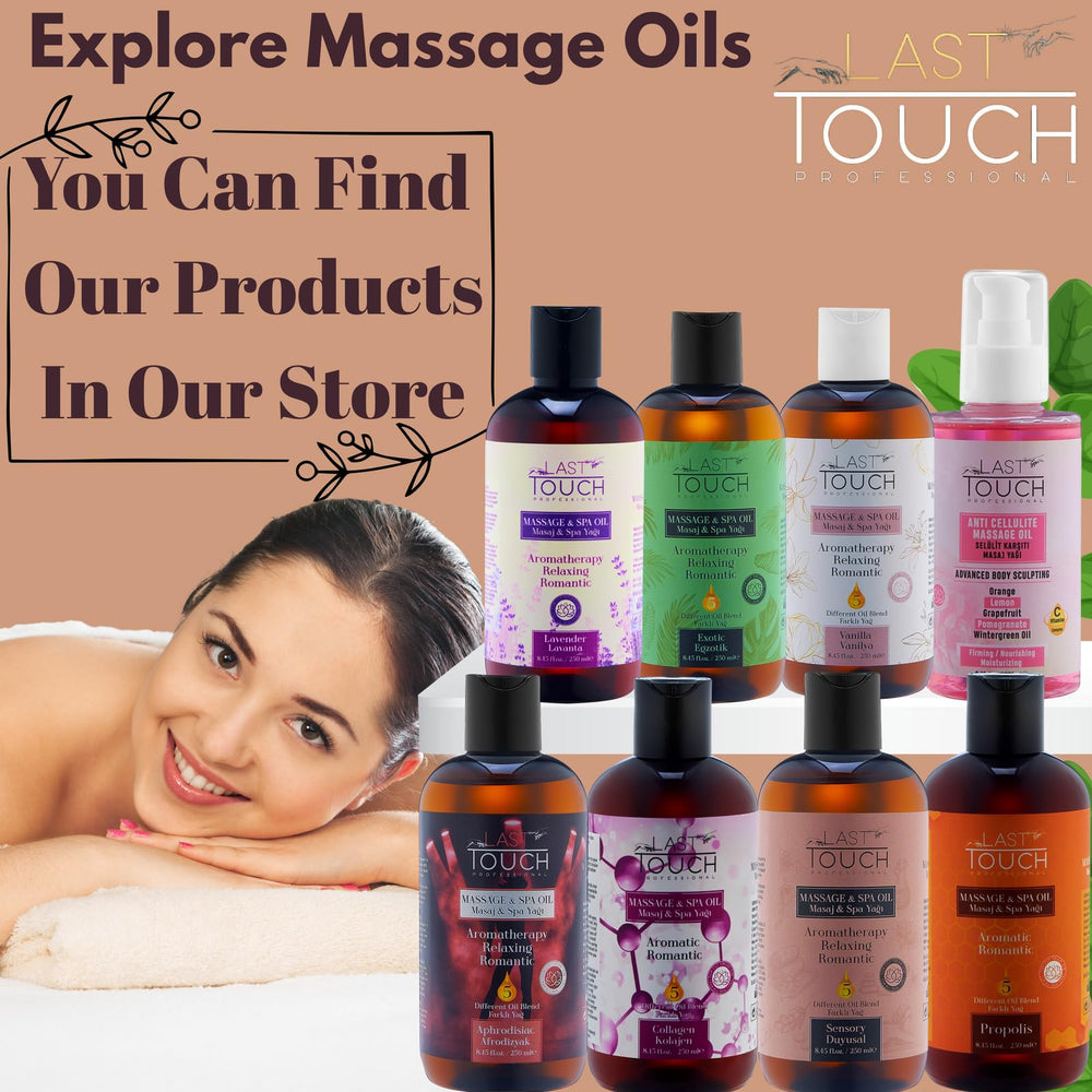 Romantic date night setup with lavender massage oil