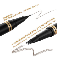 LAVONE dual-ended eyebrow brush for shaping and blending brows.