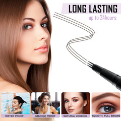 LAVONE dual-ended eyebrow brush for shaping and blending.