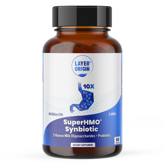 Layer Origin SuperHMO bottle and packaging