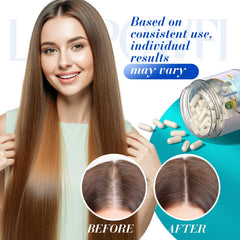 Concept image of hair and nails growth and vitality
