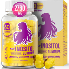 Hero image showing Lazpowfi Inositol Gummies with 40:1 ratio and 30-day supply