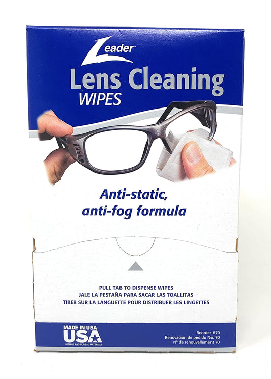 Leader Lens Cleaning Towelette Dispenser with 100 wipes