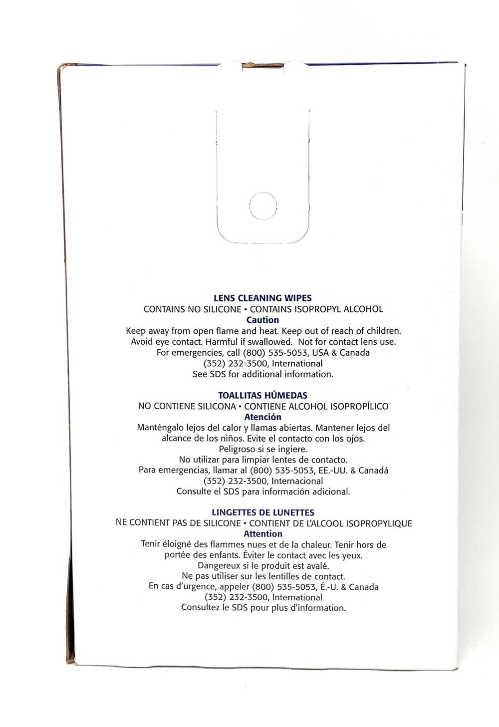 100 lens cleaning wipes compatible with polycarbonate, plastic and glass lenses