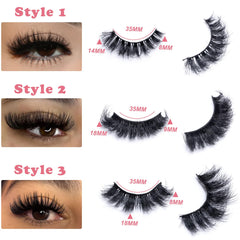 Leafmoon wispy mink lashes close-up lightweight comfort for all-day wear