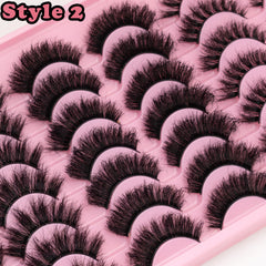 Leafmoon wispy mink lashes front view highlighting seamless blending