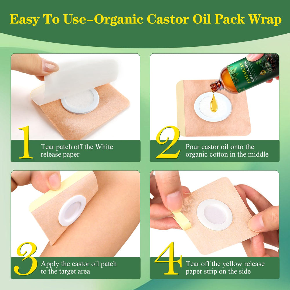 double leak-proof design on castor oil wrap