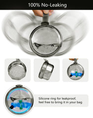 Compact travel-friendly denture cup design