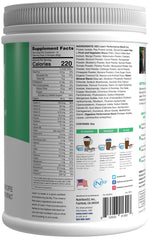 Nutrition facts for Lean1 Chocolate 15-serving tub