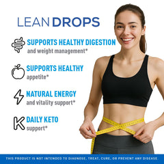 Three-pack Lean Drops bottles back view with label