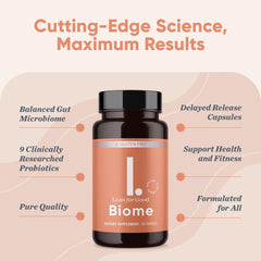 Biome product label showing ingredients and certifications