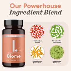 Nutrition facts and benefits of LEANFORGOOD Biome probiotic