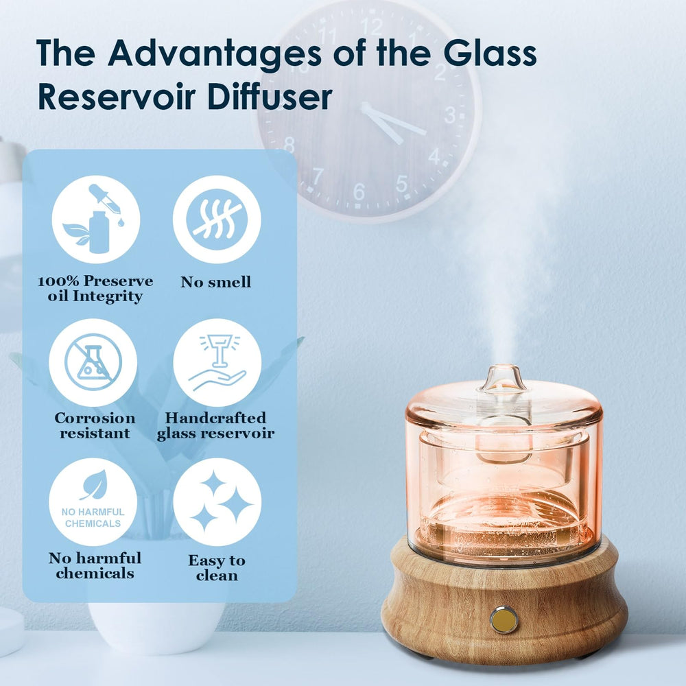 Ultrasonic mist emission from Lecdura diffuser